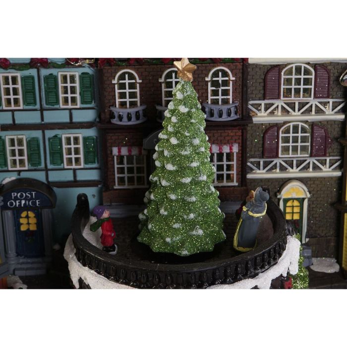 DKD Home Decor Ciudad Navidad Tradicional de Resina con Luz LED, Movimiento Musical y Baterías Incluidas, Multicolor 40x26x32.5 cm 6 DKD Home Decor Ciudad Navidad Tradicional de Resina con Luz LED, Movimiento Musical y Baterías Incluidas, Multicolor 40x26x32.5 cm 6