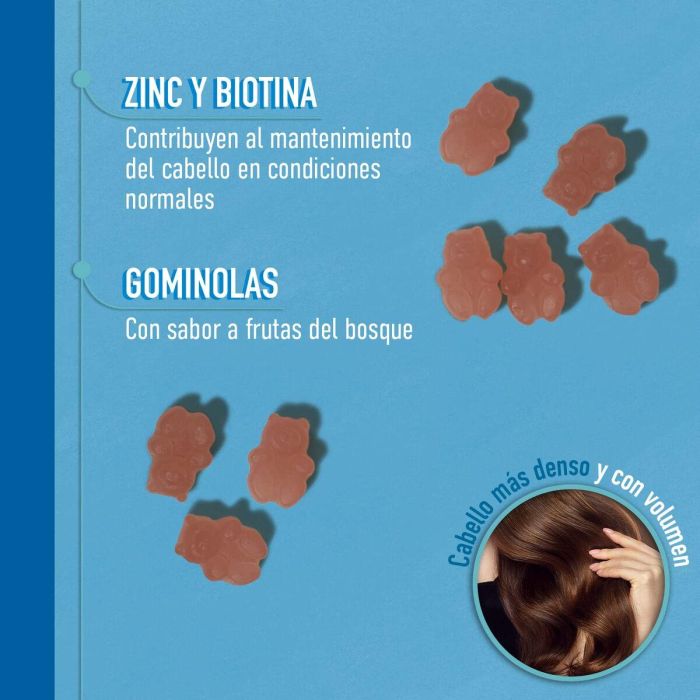 Pilfood Gummies FIRST HAIR VITAMINS para Cabello, Piel y Uñas con Biotina y Zinc - 60 Unidades 1