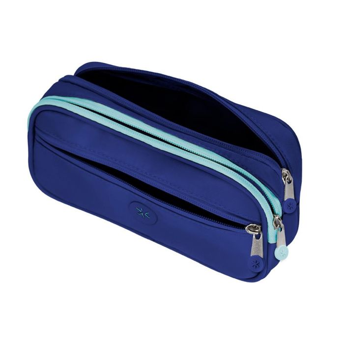 Estuche Portatodo Antartik 3 Compartimentos Compañero De Mochila Color Azul Marino 100 X 60 X 220 mm 6