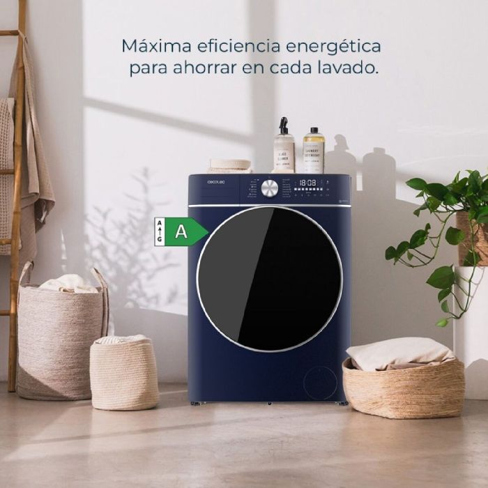 Cecotec Lavadora 8 kg 1400 rpm Bolero DressCode 8800 Inverter Azul acero inoxidable 13
