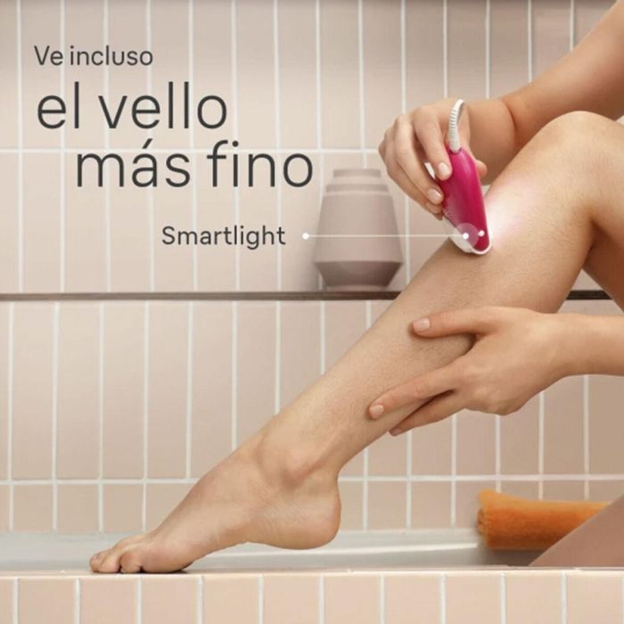 Braun 3-000 Epiladora Silk-épil 3 con 20 Pinzas MicroGrip, Luz Integrada, 2 Velocidades y Alimentación por Corriente Alterna Púrpura Blanco 10
