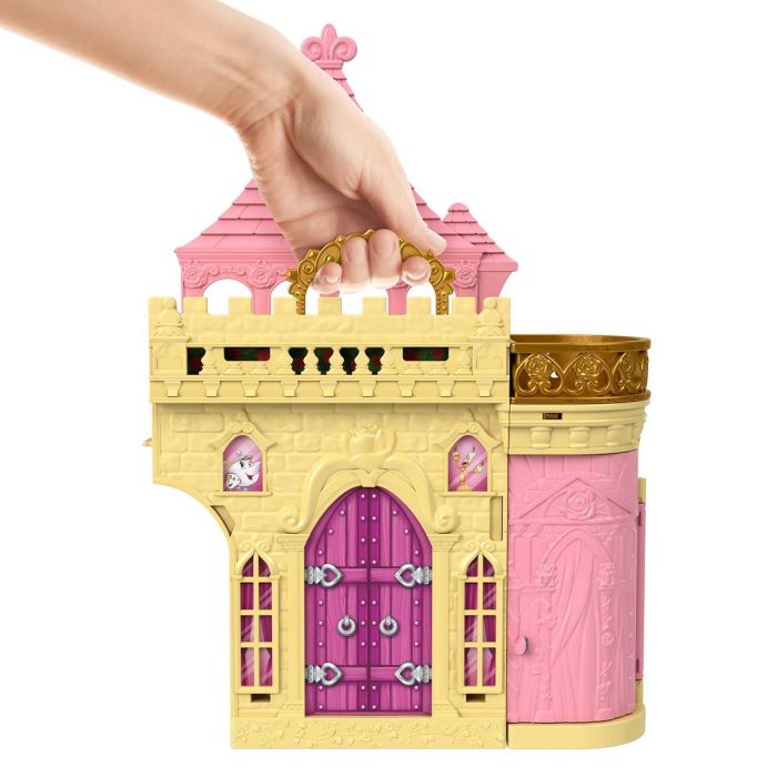 Mattel HLW94 Disney Princess Muñeca Mini Castillo de Bella y la Bestia - Casa de Muñecas Plegable con Accesorios para Niñas +3 Años 2 Mattel HLW94 Disney Princess Muñeca Mini Castillo de Bella y la Bestia - Casa de Muñecas Plegable con Accesorios para Niñas +3 Años 2