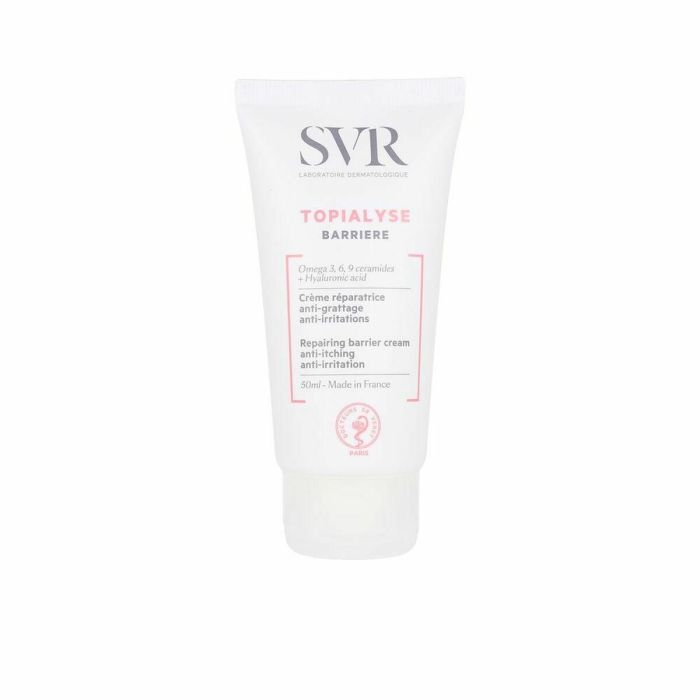 SVR Laboratoire Dermatologique TOPIALYSE Crème Barriere Hidratante Reparadora Anti-Picor Piel Sensible Atópica con Omega 3,6,9 & Hialurónico 50 ml