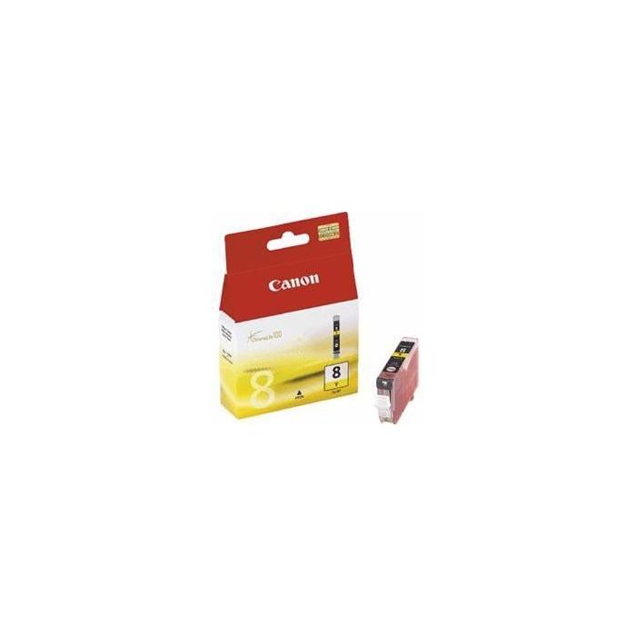 Canon CLI-8 Ink-jet Original Amarillo para PIXMA iP3300, iP4200, iP4300, iP5200, MP500, MP530, MP600, MP800, MP810