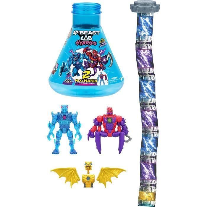 Mrbeast Lab MRB0630996249048 - Pack de 2 Figuras MrBeast Lab Combina y Combina - Modelo Aleatorio + Media Figura 2