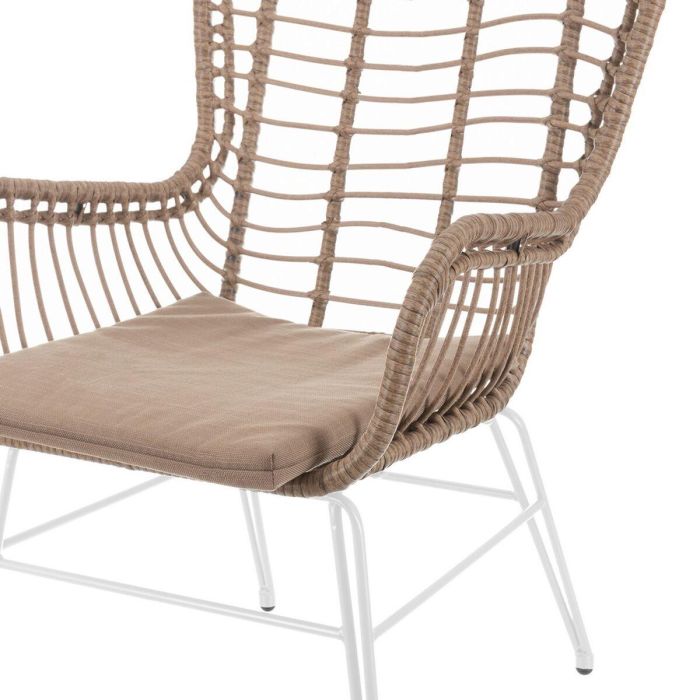 Sillón de jardín Ariki 63 x 67 x 97 cm Acero Blanco 1