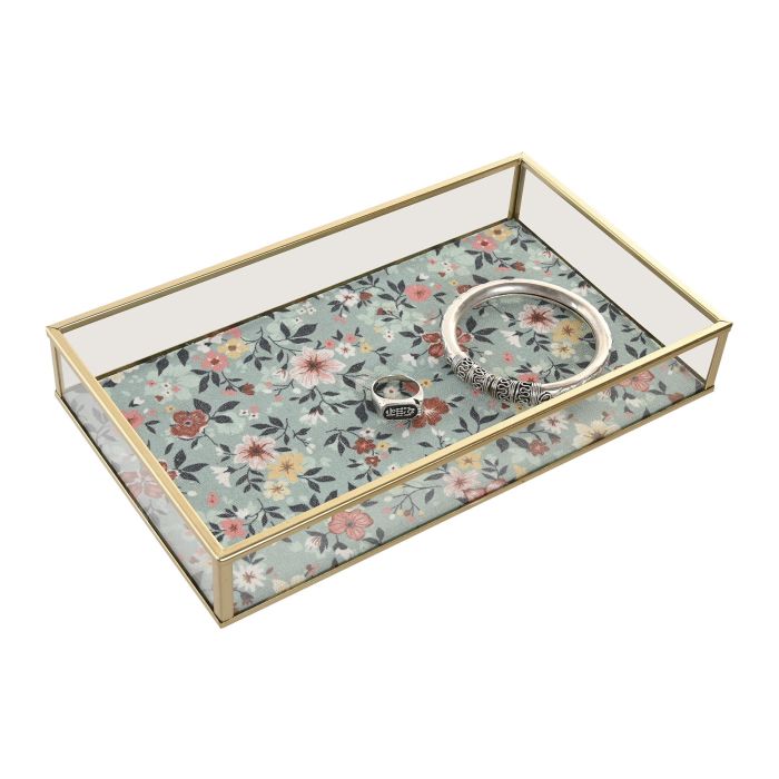 Bandeja Shabby DKD Home Decor Beige Verde 14 x 4 x 24 cm (4 Unidades) 2 Bandeja Shabby DKD Home Decor Beige Verde 14 x 4 x 24 cm (4 Unidades) 2