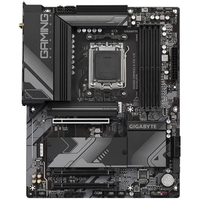 Gigabyte B650 GAMING X AX V2 Placa Base AMD AM5 Ryzen 7000/8000/9000, DDR5 8000MHz, PCIe 5.0 M.2, WiFi 6E, LAN 2.5GbE 1
