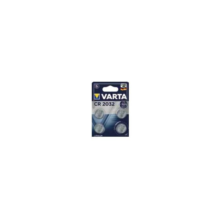 Varta 06032 101 404 Batería de litio CR2032 3V 230 mAh - Paquete de 4 pilas de botón