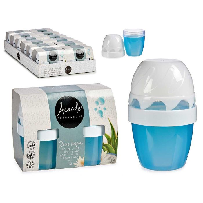 Set 2 Ambientadores Gel 140Gr X 2 Ropa Limpia Acorde 6X10CM (24 Unidades) Set 2 Ambientadores Gel 140Gr X 2 Ropa Limpia Acorde 6X10CM (24 Unidades)