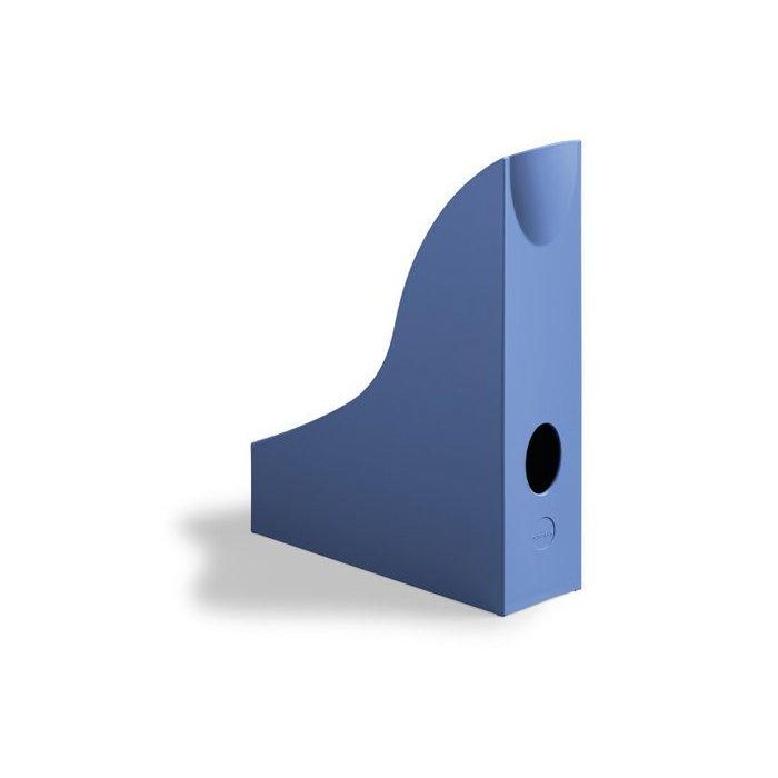 Revistero Plastico Durable Eco Color 72Mm Azul 6 unidades