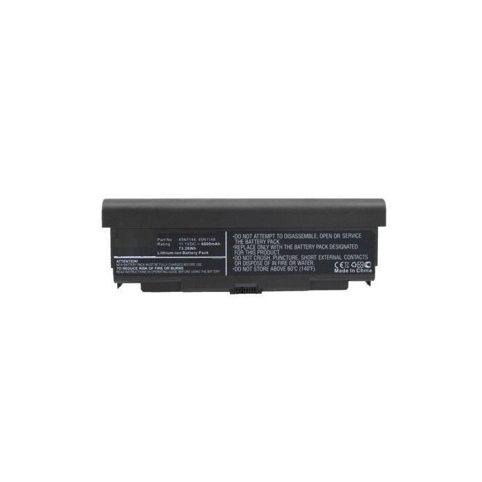 CoreParts Batería para Portátil Lenovo 73.26Wh 9 Celdas Li-ion 11.1V 6600mAh Negra 1