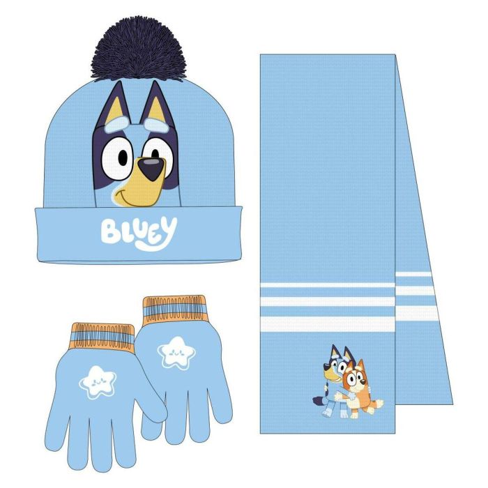 Conjunto 3 piezas bufanda bluey 20.0 x 2.0 x 52.0 cm 0 Conjunto 3 piezas bufanda bluey 20.0 x 2.0 x 52.0 cm 0