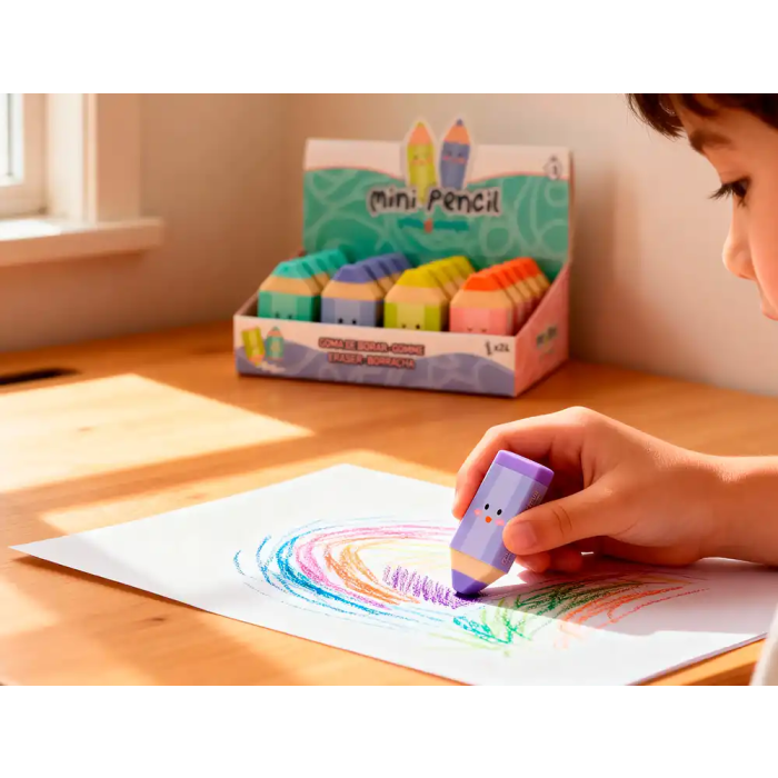Imaginovo Goma de Borrar Lápiz Colores Surtidos Fantasía Decorativa 4