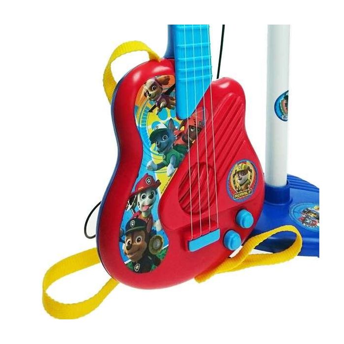 Guitarra y microfono de pie paw patrol con amplificador (altura regulable) 60x30x17 cm 2 Guitarra y microfono de pie paw patrol con amplificador (altura regulable) 60x30x17 cm 2
