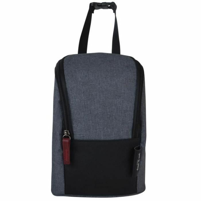 Bebé a bordo - bolsa para cambiar pañales - equipo de fin de semana humo - bolsa de viaje para bebé - detalles de cuero burdeos gris jaspeado y bolsa grande negra 1