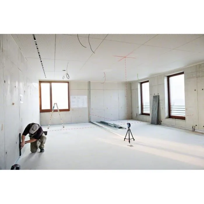 Bosch Professional BT 150 Trípode de Aluminio con Nivel de Burbuja para Láseres Cruzados y de Punto, Rosca 1/4" 2