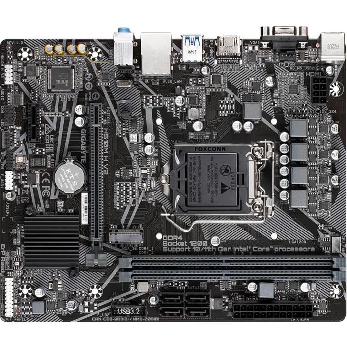 Gigabyte H510M H V2 Placa Base para Intel Core 11th Gen LGA 1200 DDR4 M.2 PCIe 3.0 GbE LAN Micro ATX 3 Gigabyte H510M H V2 Placa Base para Intel Core 11th Gen LGA 1200 DDR4 M.2 PCIe 3.0 GbE LAN Micro ATX 3