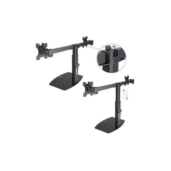 Tooq Soporte Monitor Mesa para 2 Pantallas, 17-27", VESA 75x75/100x100, 6Kg por Brazo 2 Tooq Soporte Monitor Mesa para 2 Pantallas, 17-27", VESA 75x75/100x100, 6Kg por Brazo 2