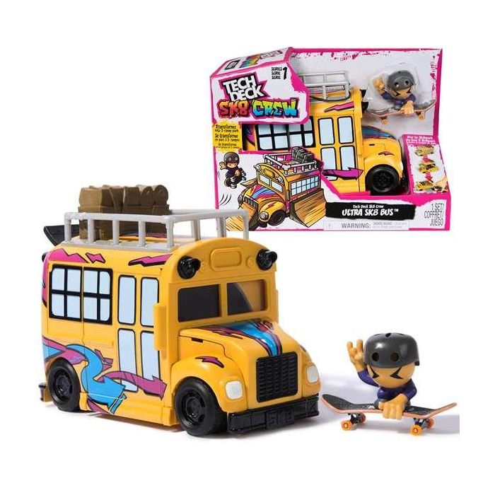 Autobus ted sk8 crew con parque de 3 rampas figura, patinete y accesorios. 5 Autobus ted sk8 crew con parque de 3 rampas figura, patinete y accesorios. 5