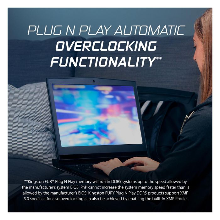 Kingston FURY Impact 32GB (2x16GB) 6400MT/s DDR5 CL38 SODIMM Kit XMP