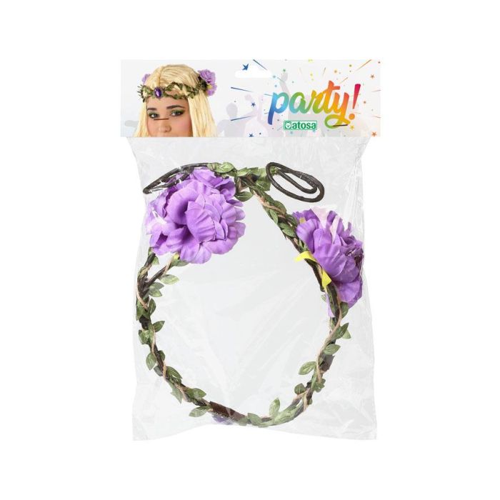 Diadema Flores Hippie Elfo Mística Natural y Mágica Estilo Fantasía para Disfraces 1