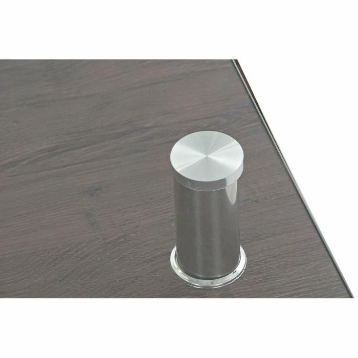 Mesa de Centro DKD Home Decor 80 x 60 x 38 cm Cristal Aluminio Madera MDF 8