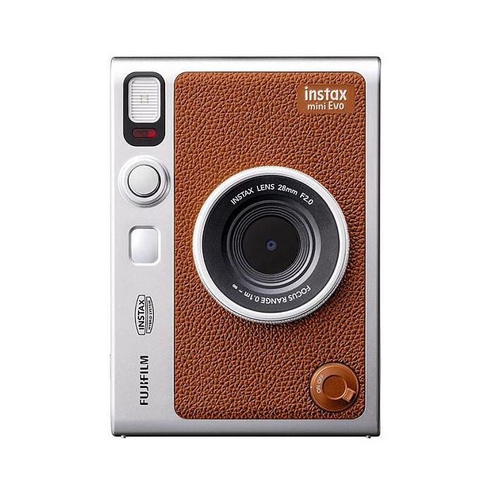 FUJIFILM Instax Mini Evo Cámara Híbrida de Fotografía Instantánea con Impresora Integrada y Conectividad Bluetooth, Sensor CMOS 1/5", Pantalla TFT 3", Color Marrón 0 FUJIFILM Instax Mini Evo Cámara Híbrida de Fotografía Instantánea con Impresora Integrada y Conectividad Bluetooth, Sensor CMOS 1/5", Pantalla TFT 3", Color Marrón 0