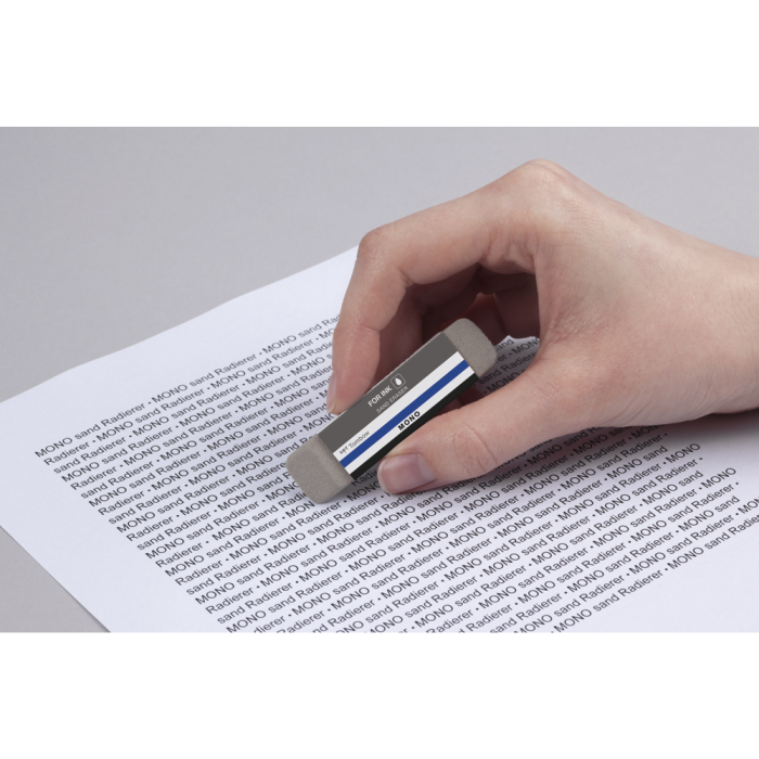 Tombow Goma de borrar Mono con polvo de sílice para tinta, con faja protectora, 13 g 7