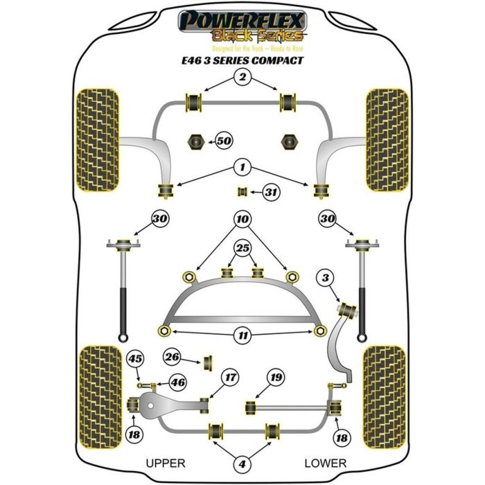 Rear Diff Front Bush PFR5-4625 2