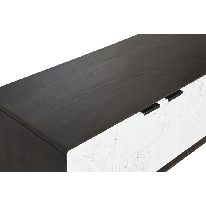 Mueble de TV DKD Home Decor Marrón oscuro 140 x 35 x 50 cm Madera de mango 5