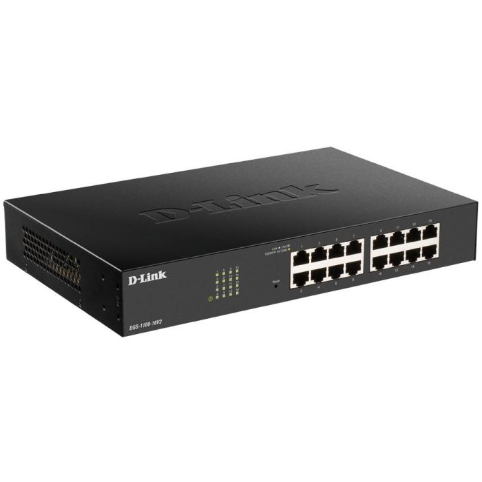 D-Link Switch 16 Puertos Gestionable Gigabit, Negro, IEEE 802.3, VLAN, QoS, Sin Ventilador 1