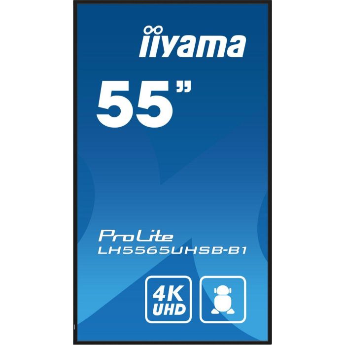 iiyama LH5565UHSB-B1 pantalla de señalización Diseño de quiosco 138,7 cm (54.6") LED Wifi 800 cd / m² 4K Ultra HD Negro Procesador incorporado Android 11 24/7 1 iiyama LH5565UHSB-B1 pantalla de señalización Diseño de quiosco 138,7 cm (54.6") LED Wifi 800 cd / m² 4K Ultra HD Negro Procesador incorporado Android 11 24/7 1