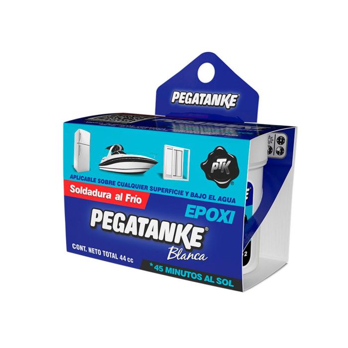 Pegatanke Pegamento Epóxico Bicomponente Blanco 44ml - Alta Resistencia, Pega Bajo Agua 0 Pegatanke Pegamento Epóxico Bicomponente Blanco 44ml - Alta Resistencia, Pega Bajo Agua 0
