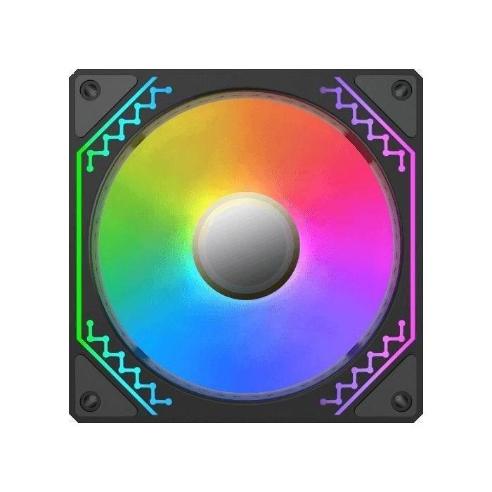 XIGMATEK - Starz Pro (Negro) (Paquete de 3) - Ventiladores A-RGB de 3x120 mm para caja de PC 2