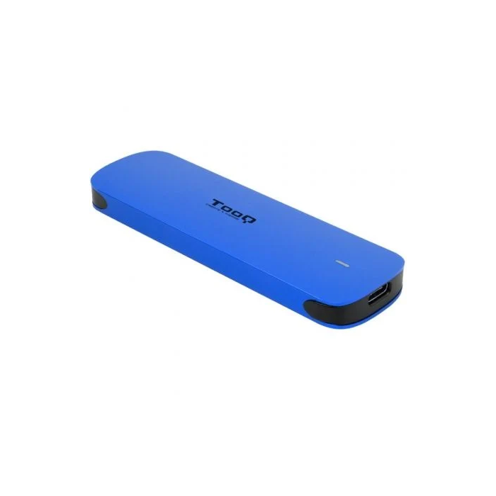 TOOQ Caja SSD M.2 NVMe TQE-2201BL USB 3.1 Gen2 Externa Aluminio Azul 10Gbps con Cable USB-C y USB-A