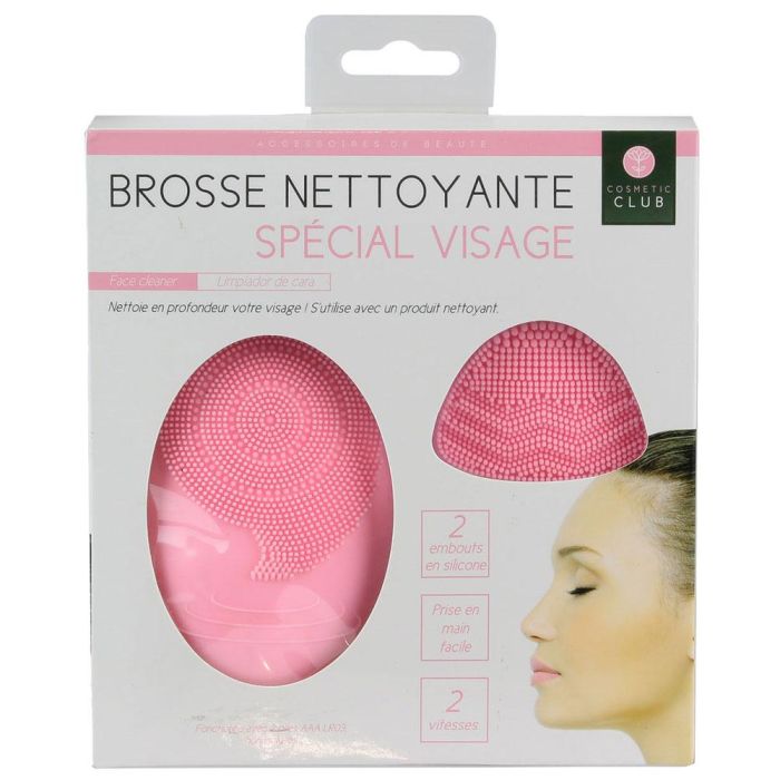 Cosmetic Club Cepillo Facial Eléctrico con Cerdas de Silicona, 2 Velocidades, Fácil de Usar 0 Cosmetic Club Cepillo Facial Eléctrico con Cerdas de Silicona, 2 Velocidades, Fácil de Usar 0