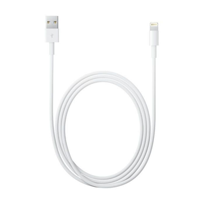 Cable USB a Lightning Apple Lightning - USB Blanco 2 m 1 Cable USB a Lightning Apple Lightning - USB Blanco 2 m 1