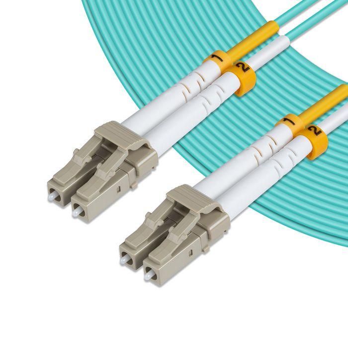MicroConnect Cable Fibra Óptica LC-LC Multimodo OM3 (Azul Aqua) 2m 1