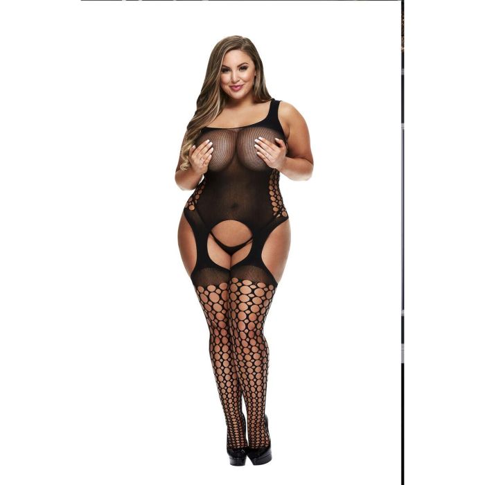 Bodystocking Con Tirantes Talla Grande Baci Lingerie 00421 (XL) 4 Bodystocking Con Tirantes Talla Grande Baci Lingerie 00421 (XL) 4