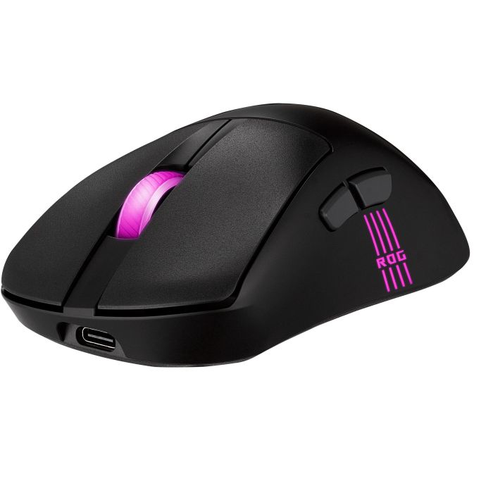 Asus Ratón de Juego ROG Keris II Origin BLK 90MP04A0-BMUA00 RF Wireless + Bluetooth + USB Type-A Óptico 42000 DPI Negro 7