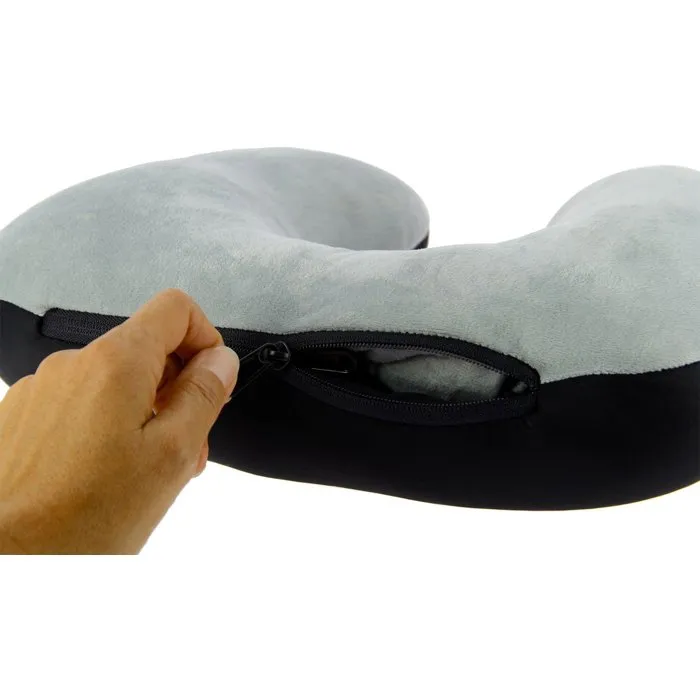 Kine Travel Cojín de Viaje y Nuca 2 en 1, Almohada Extra para Espalda, 37 x 29 x 10 cm, Microperlas, Tela Suave 5