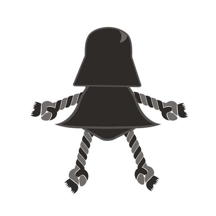 Cerdá Cuerda Dental para Perro Star Wars Darth Vader Negra 5.0 x 13.0 x 26.0 cm 5