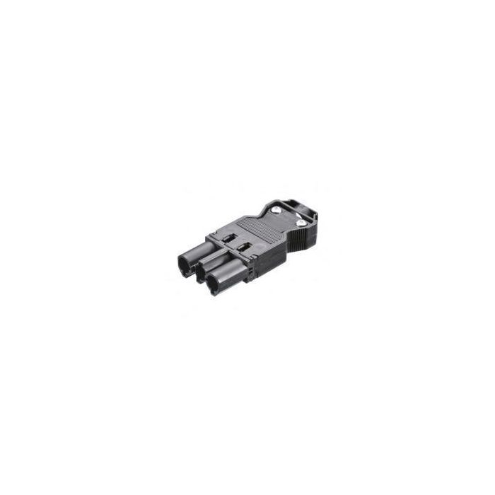 Bachmann Appliance plug with screw terminal, GST18, Black Bachmann Appliance plug with screw terminal, GST18, Black