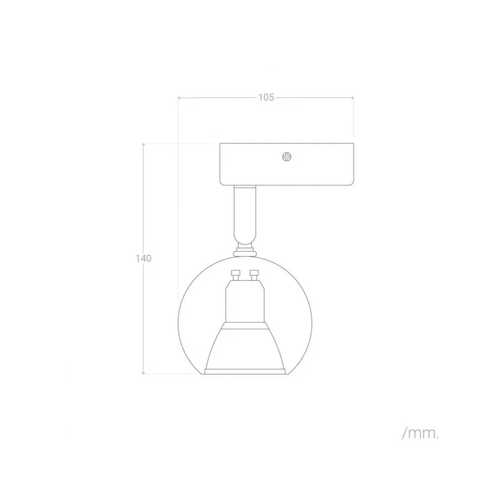 Aplique de Pared Limassol Aluminio Orientable GU10 LED SKD-W1002 6