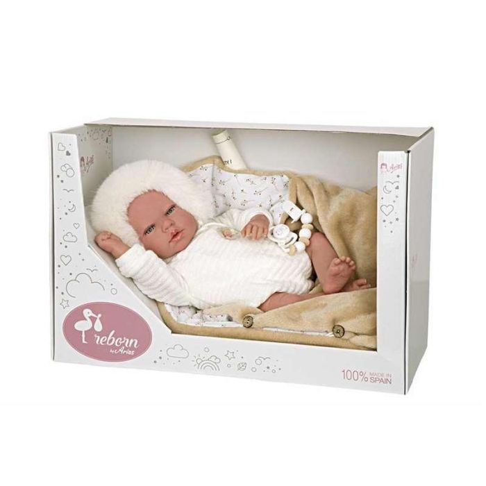 Muñecas Arias 98146 Muñeco Bebé Reborn Alejandra 40cm Beige con Nana, Certificado y Libro de Familia (+3 años) 0 Muñecas Arias 98146 Muñeco Bebé Reborn Alejandra 40cm Beige con Nana, Certificado y Libro de Familia (+3 años) 0