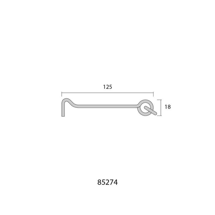 Edm Aldabilla Doble Hembrilla 125 mm Zinc Hierro Zincado Pack 2 Unidades 1