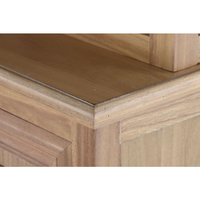 DKD Home Decor Vitrina Romántica de Abeto y MDF Natural con 4 Cajones, 2 Puertas y 3 Estantes 124,5x39x201,8 cm 6 DKD Home Decor Vitrina Romántica de Abeto y MDF Natural con 4 Cajones, 2 Puertas y 3 Estantes 124,5x39x201,8 cm 6