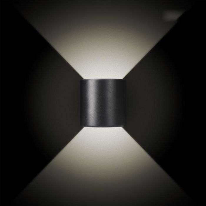 Edm Aplique Led Ovalado 3W 60 Lm 4000K Luz Día IP54 12x12x6cm 2