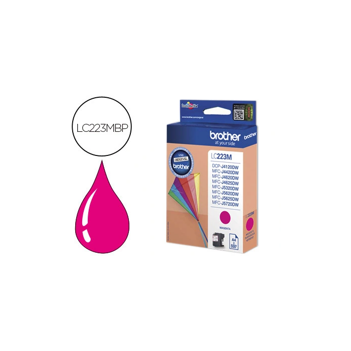 BROTHER LC-223M Cartucho de Tinta Magenta Original 550 Páginas A4 0 BROTHER LC-223M Cartucho de Tinta Magenta Original 550 Páginas A4 0